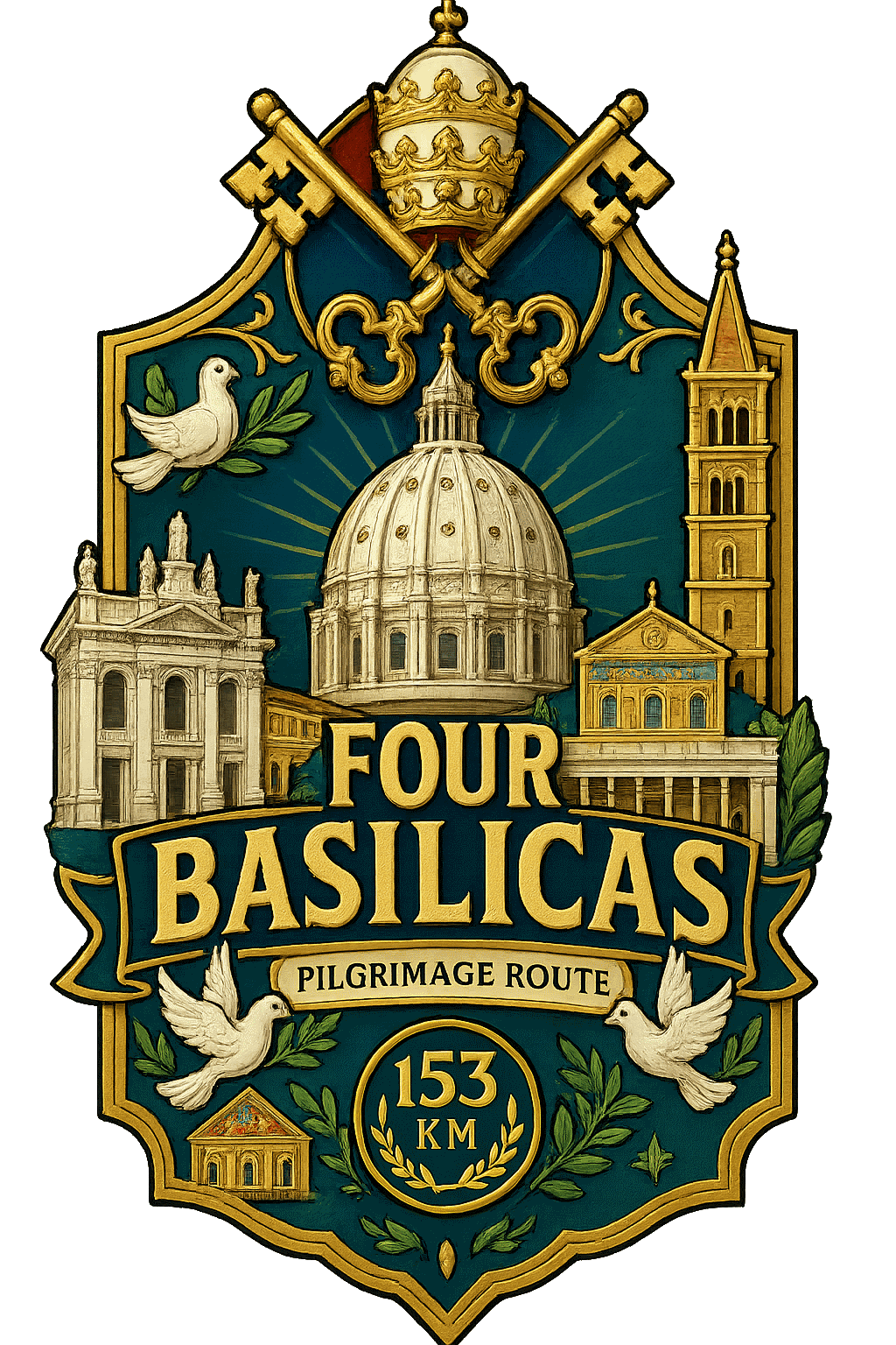Four Basilicas medal