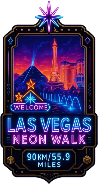 Las Vegas Neon Walk medal